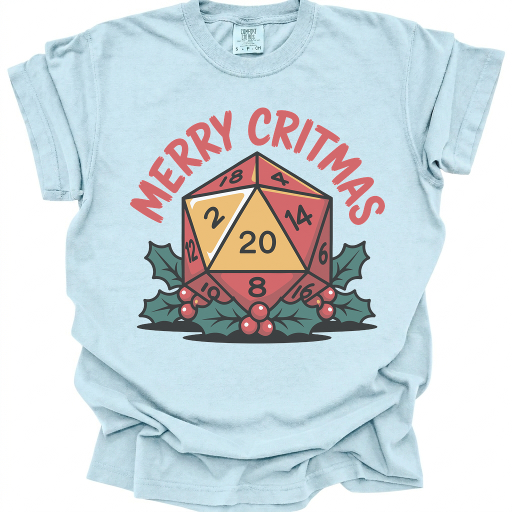 Merry Critmas T-Shirt - Chambray