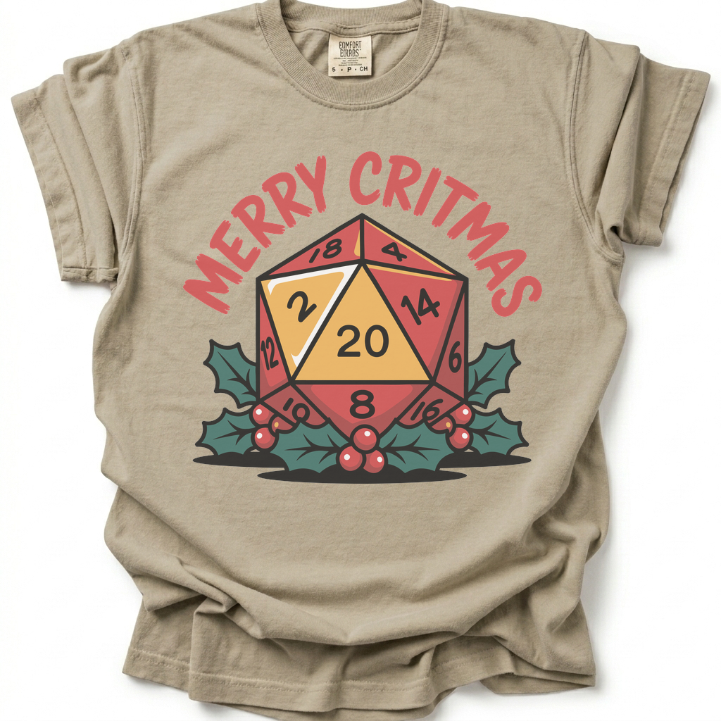 Merry Critmas T-Shirt - Sand Stone