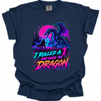 Neon Dragon Disaster T-Shirt - True Navy
