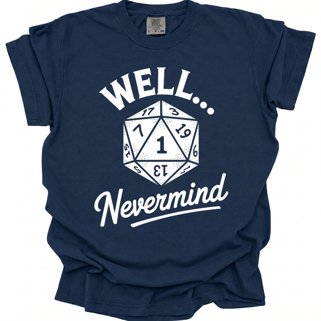 Nevermind That Roll T-Shirt - True Navy