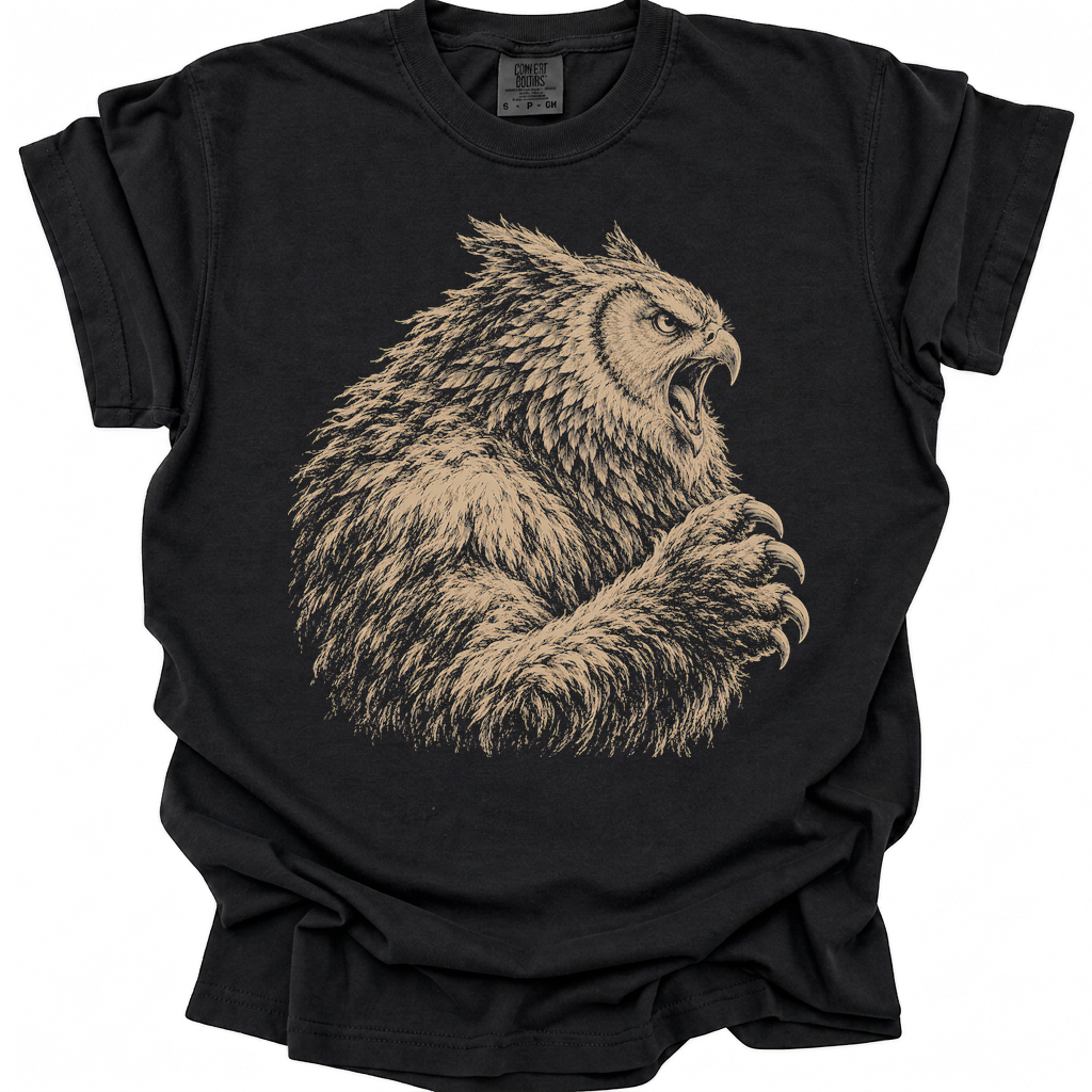 Owl Bear T-Shirt - Black