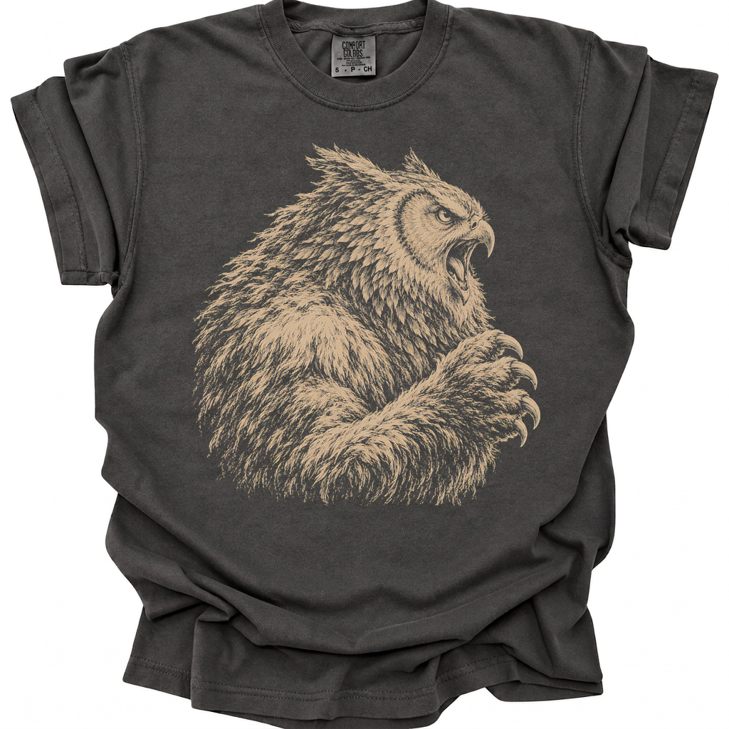 Owl Bear T-Shirt - Pepper