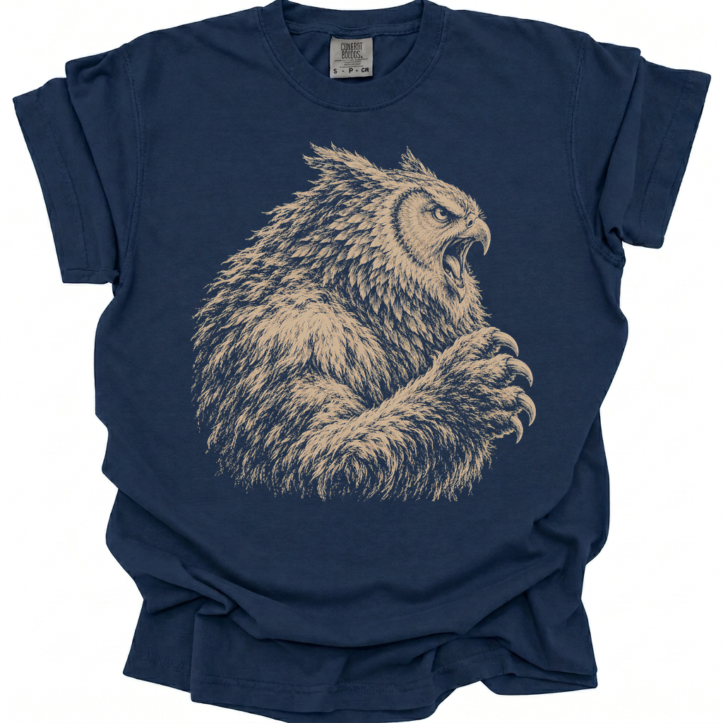Owl Bear T-Shirt - True Navy