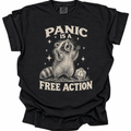 Panic Is Free Action T-Shirt - Black