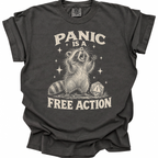 Panic Is Free Action T-Shirt - Pepper