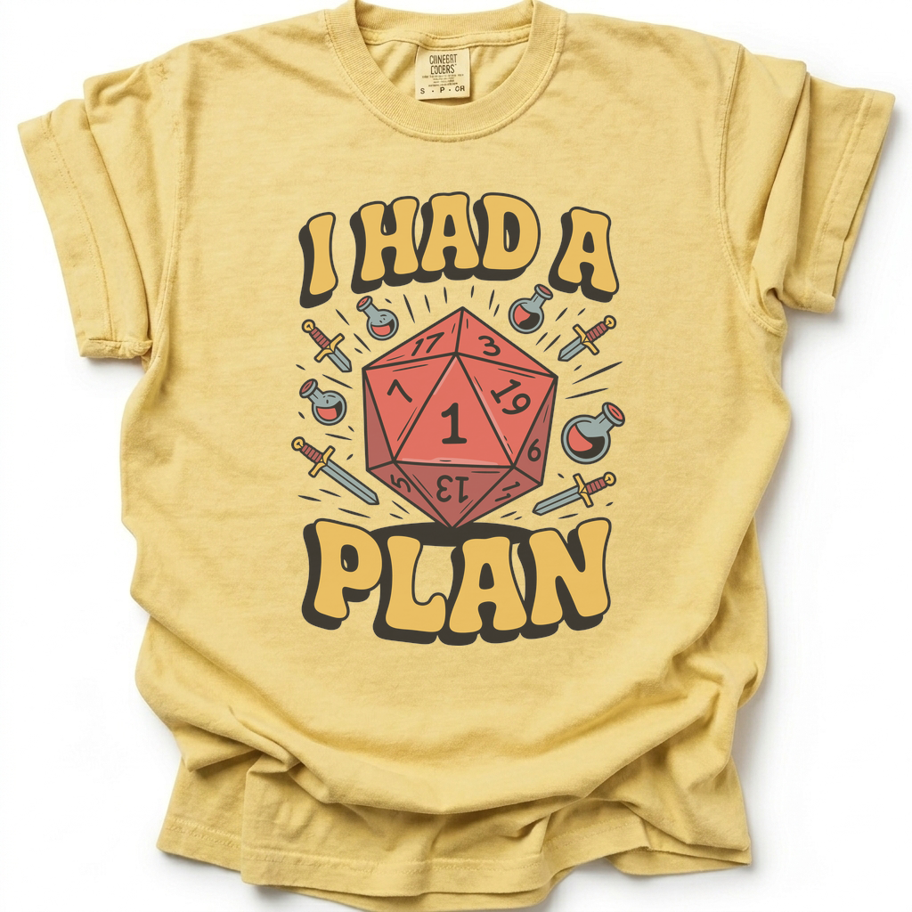 Plan Gone Wrong T-Shirt - Butter Yellow