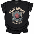 Plot Armor Sold Separately T-Shirt - Black