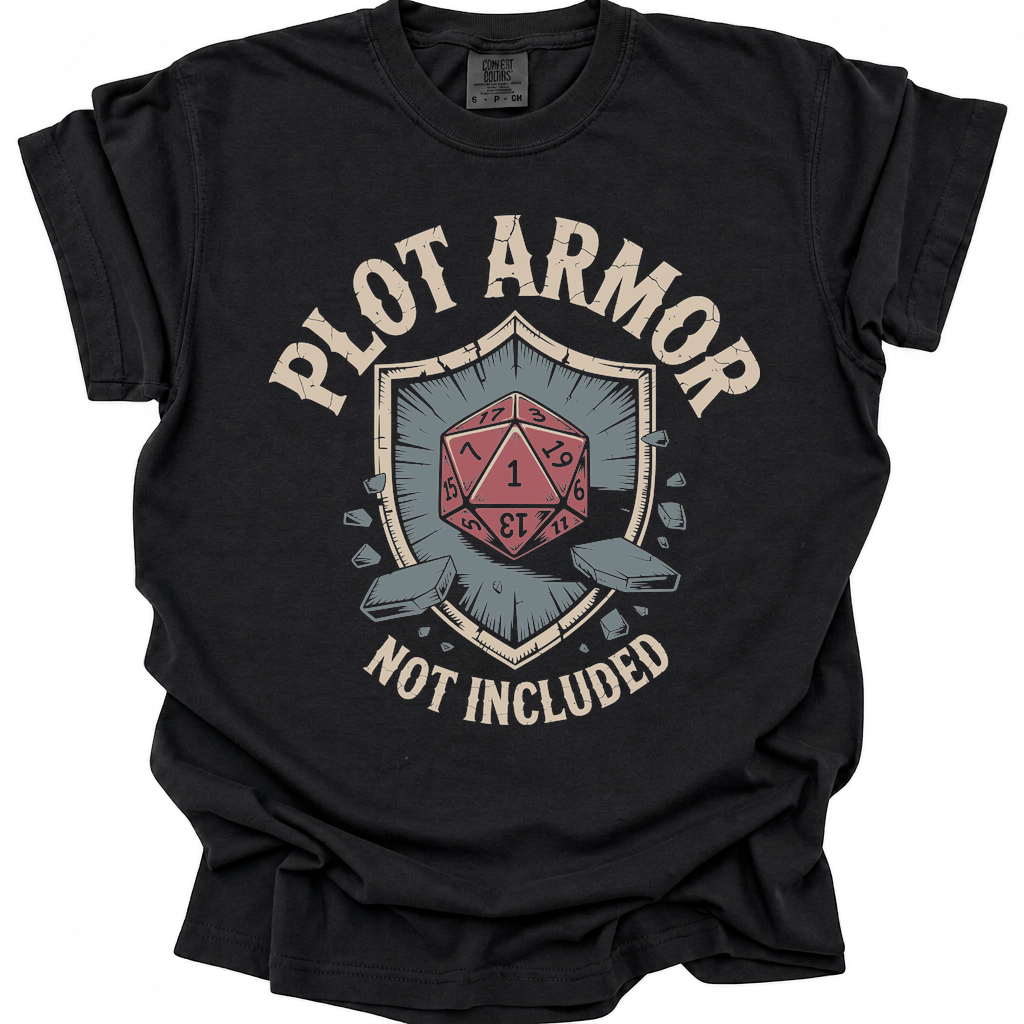Plot Armor Sold Separately T-Shirt - Black