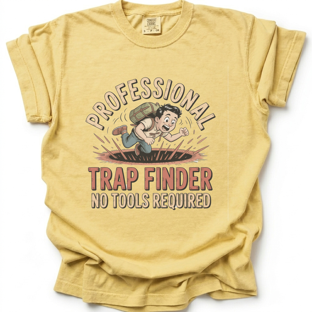 Professional Trap Finder T-Shirt - Butter Yellow