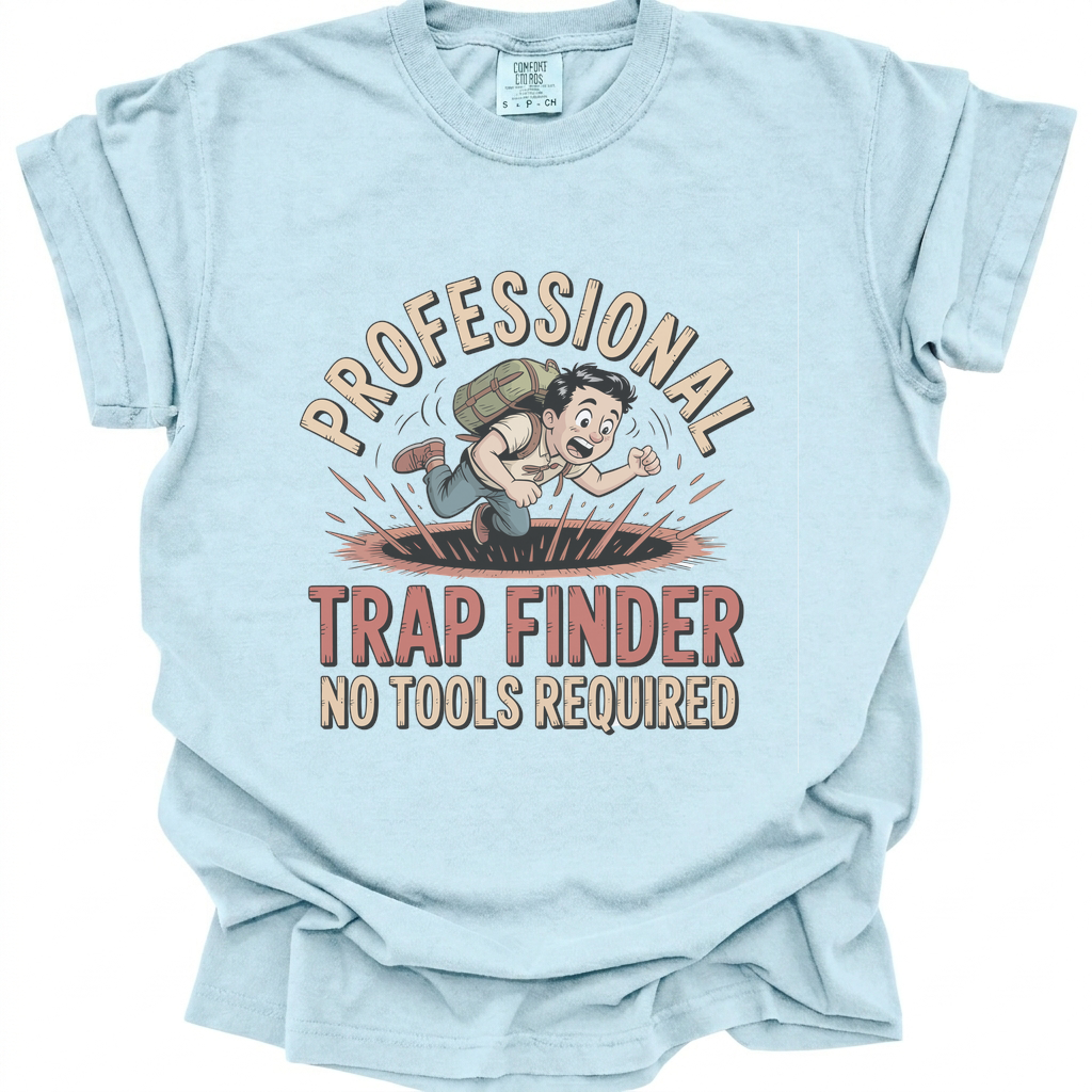 Professional Trap Finder T-Shirt - Chambray