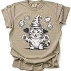 Purrfect Spellcaster T-Shirt - Sand Stone