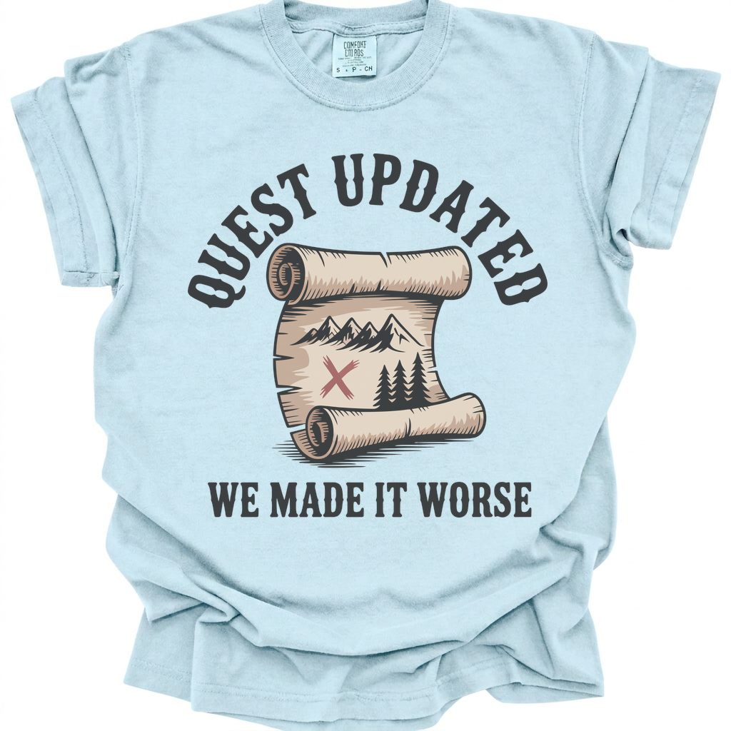 Quest Gone Wrong T-Shirt - Chambray