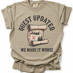 Quest Gone Wrong T-Shirt - Sand Stone