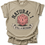 Questionable Decisions T-Shirt - Sand Stone