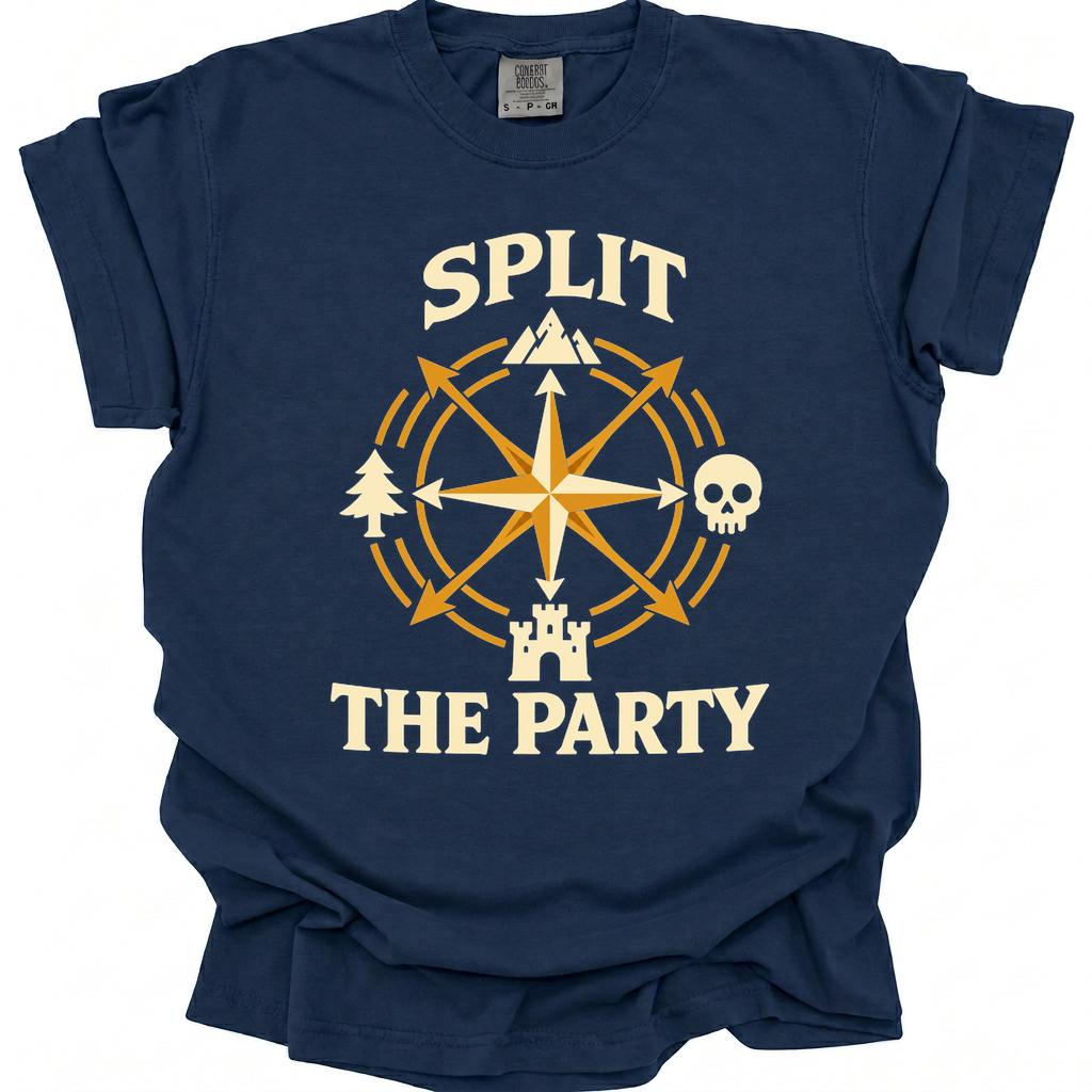 Questionable Directions T-Shirt - True Navy