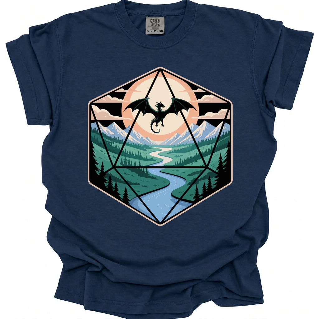 Realms Within T-Shirt - True Navy