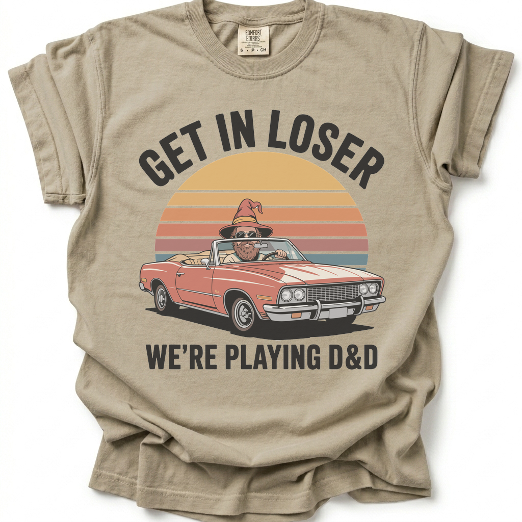 Roll With Wizards T-Shirt - Sand Stone
