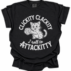 Roll to Attackitty T-Shirt - Black