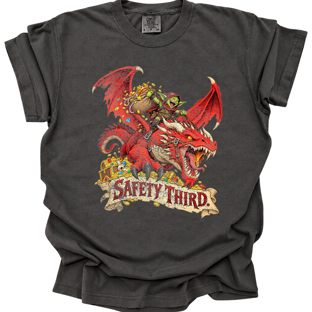 Safety Third T-Shirt - Pepper