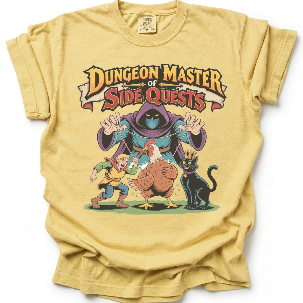 Side Quest Overlord T-Shirt - Butter Yellow
