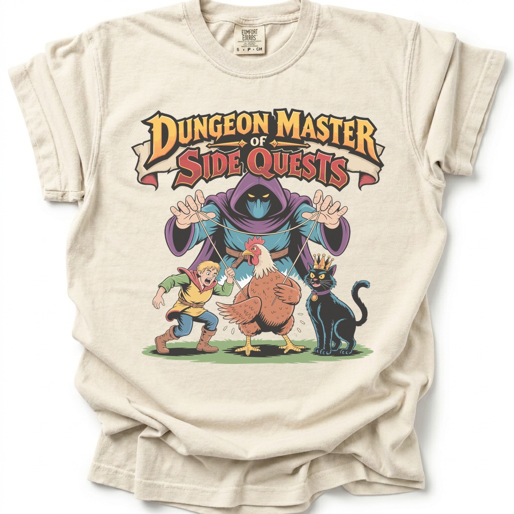 Side Quest Overlord T-Shirt - Ivory