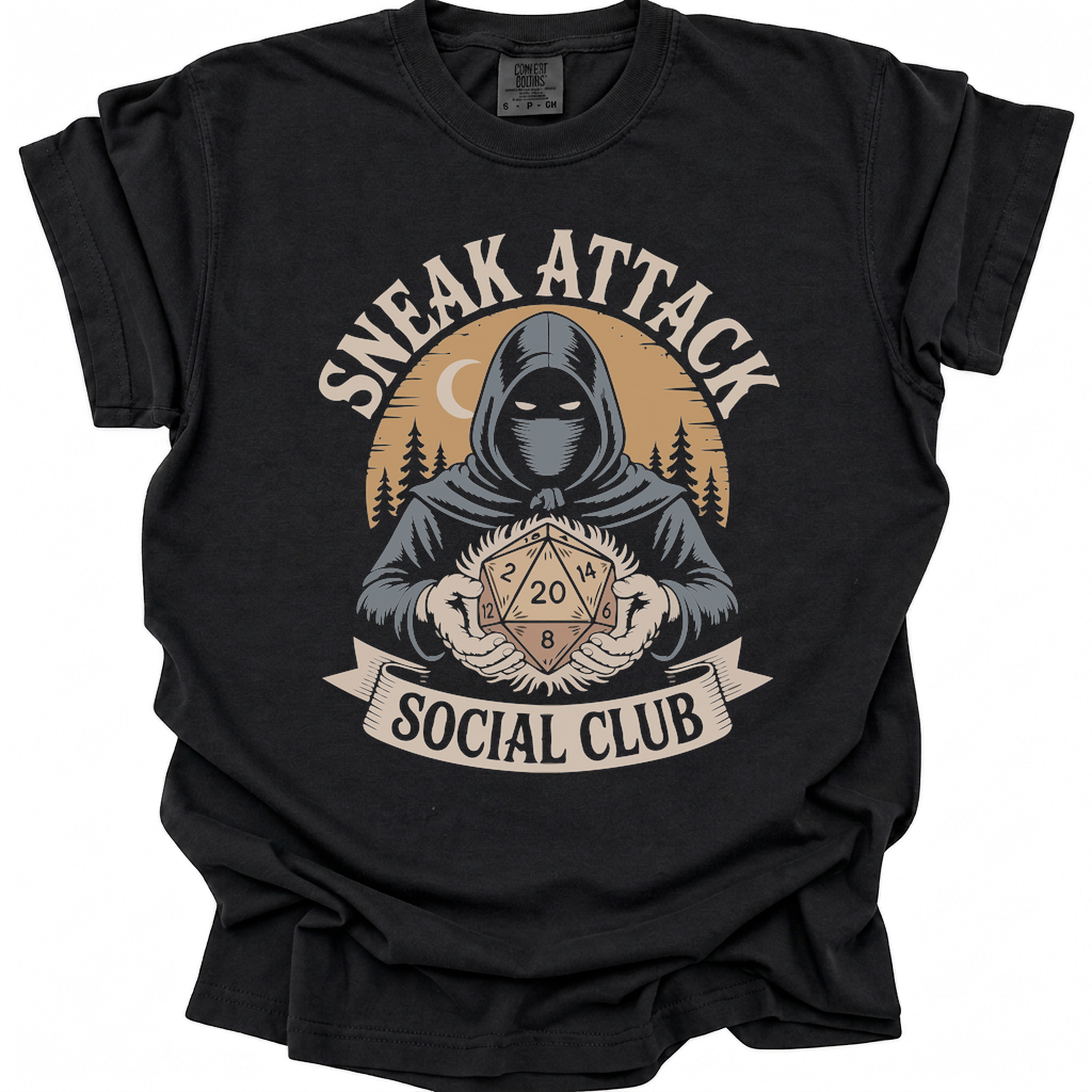 Sneak Attack Club T-Shirt - Black