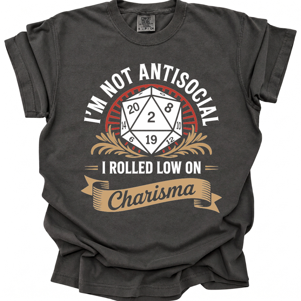 Socially Unavailable T-Shirt - Pepper