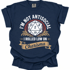 Socially Unavailable T-Shirt - True Navy