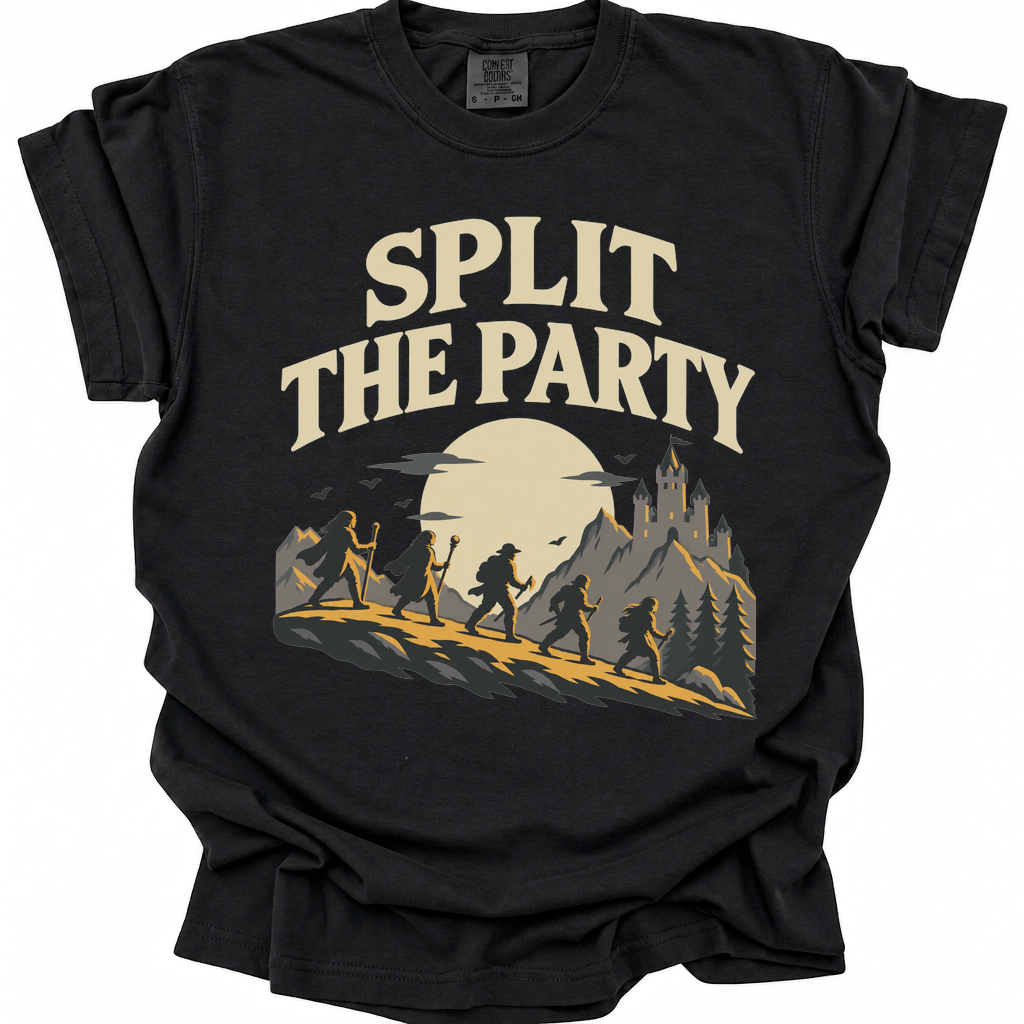 Split the Party T-Shirt - Black