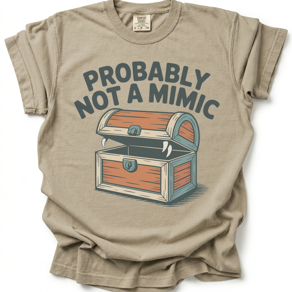 Suspicious Treasure T-Shirt - Sand Stone