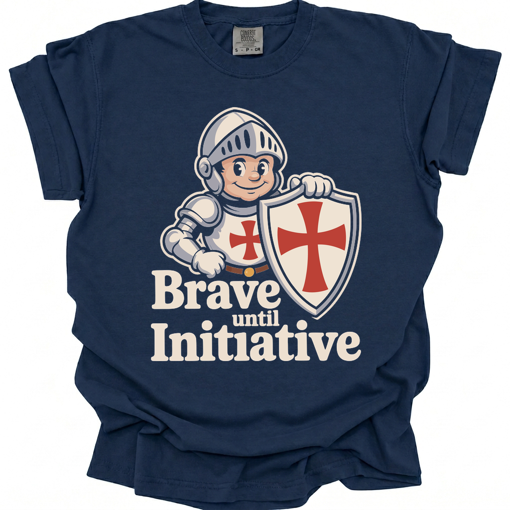 Temporarily Brave T-Shirt - True Navy