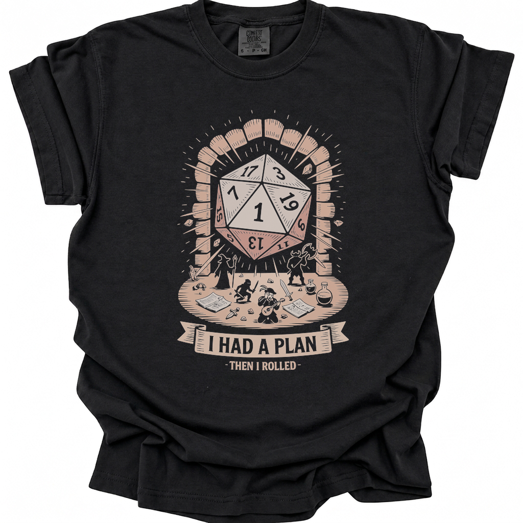 Then I Rolled T-Shirt - Black