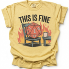 This Is Fine T-Shirt - Butter Yellow