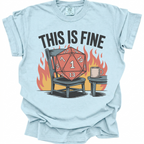 This Is Fine T-Shirt - Chambray