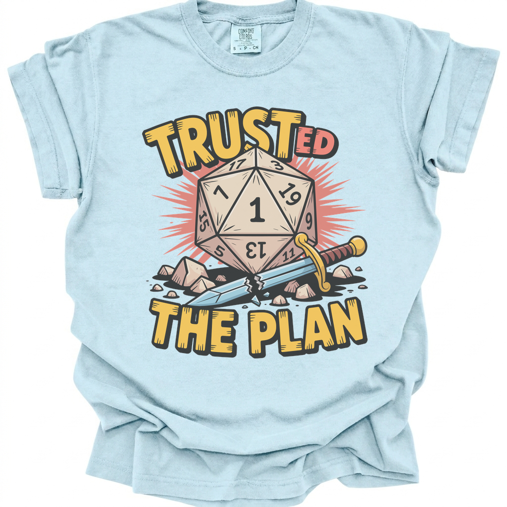 Trusted the Plan T-Shirt - Chambray