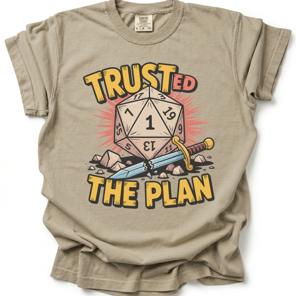Trusted the Plan T-Shirt - Sand Stone