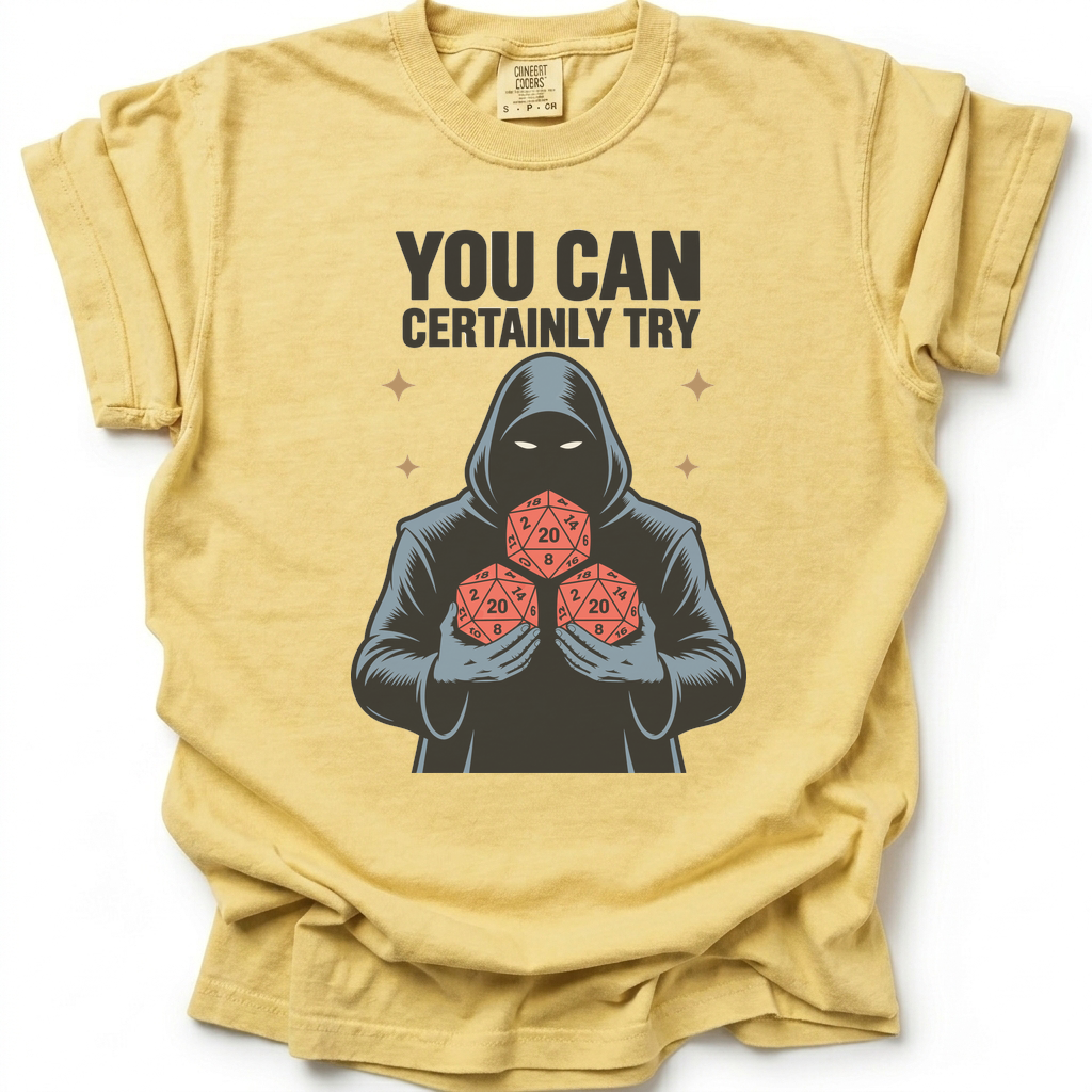 Try Your Luck T-Shirt - Butter Yellow