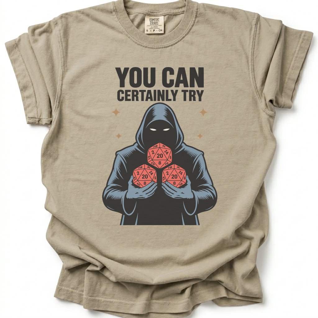 Try Your Luck T-Shirt - Sand Stone