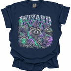 Wizard Racoon Fantasy T-Shirt - True Navy