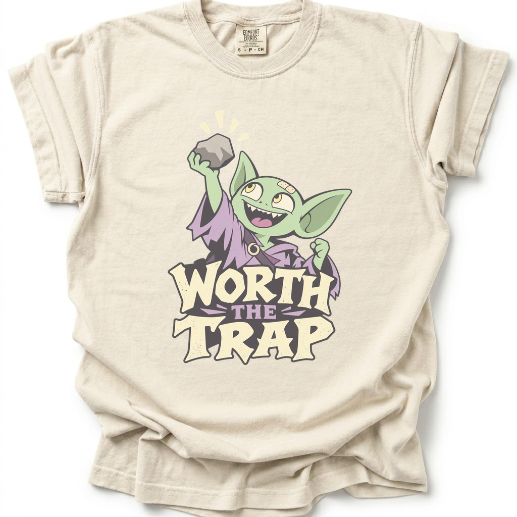 Worth the Trap T-Shirt - Ivory