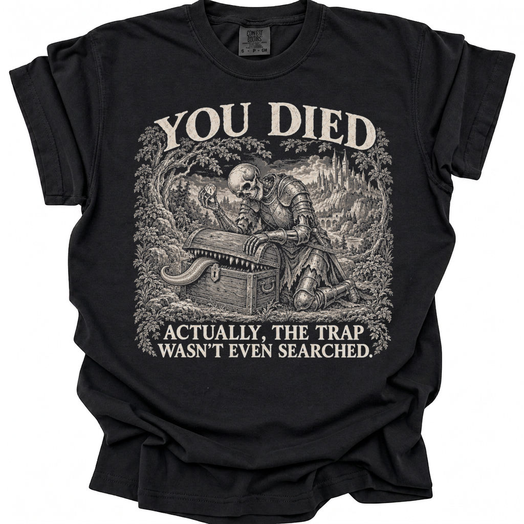 You Died T-Shirt - Black
