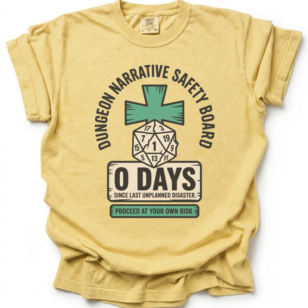 Zero Safe Days T-Shirt - Butter Yellow